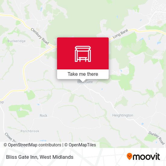 Bliss Gate Inn map