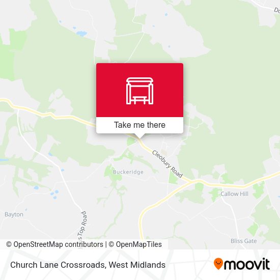Church Lane Crossroads map