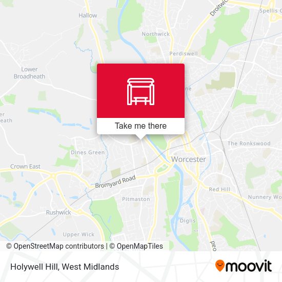 Holywell Hill map