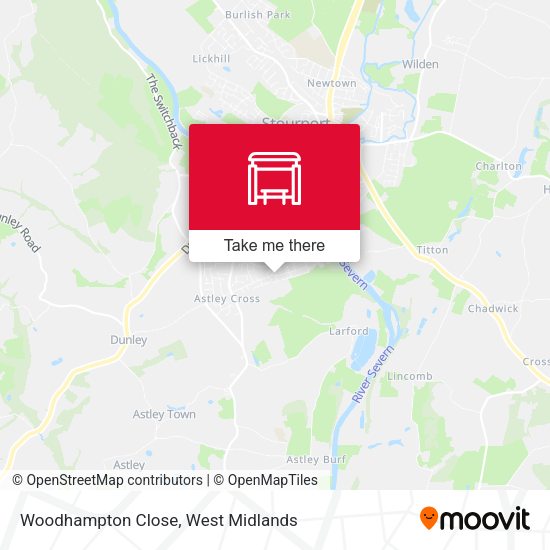 Woodhampton Close map