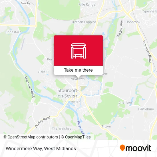 Windermere Way map