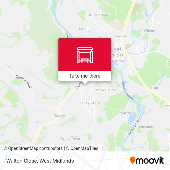 Walton Close map