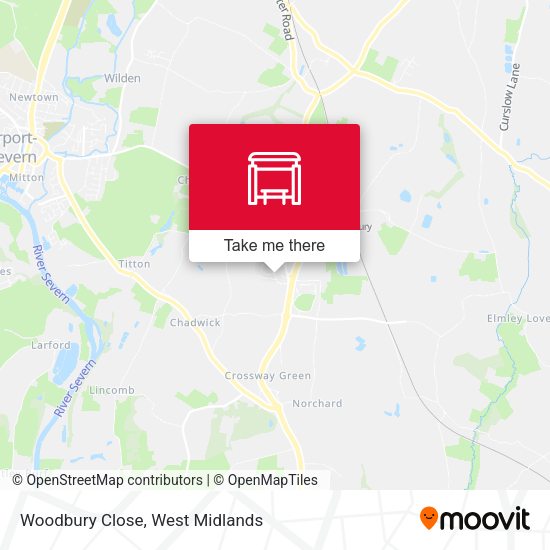 Woodbury Close map