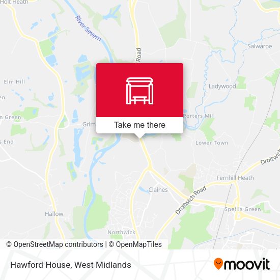 Hawford House map