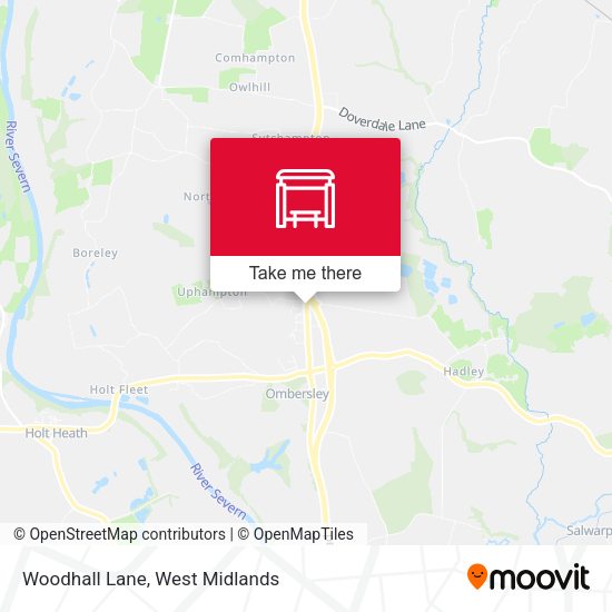 Woodhall Lane map