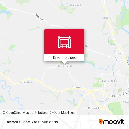 Laylocks Lane map