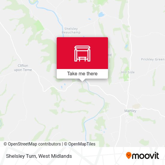 Shelsley Turn map
