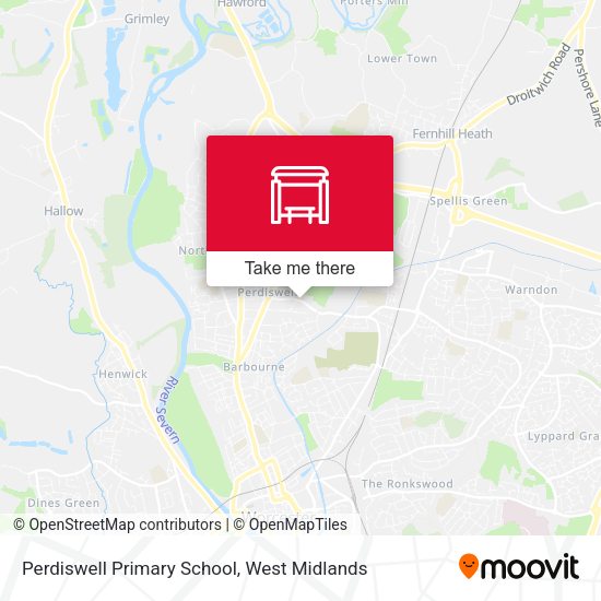Perdiswell Primary School map