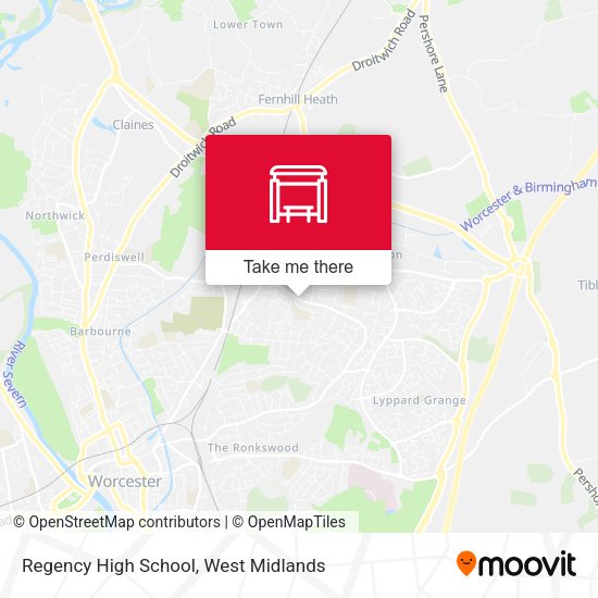 Regency High School map