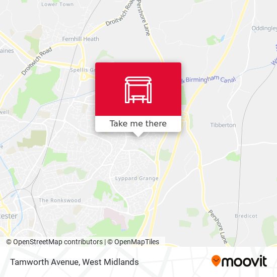 Tamworth Avenue map