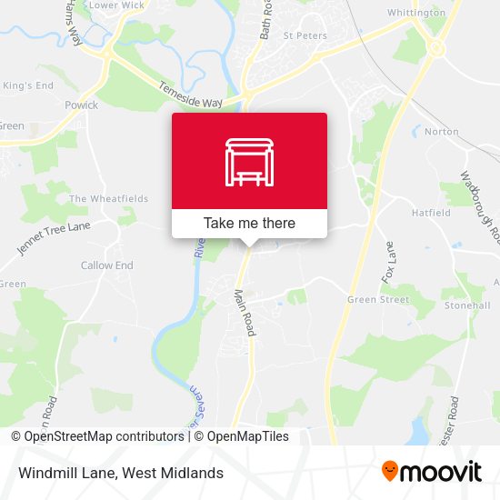 Windmill Lane map
