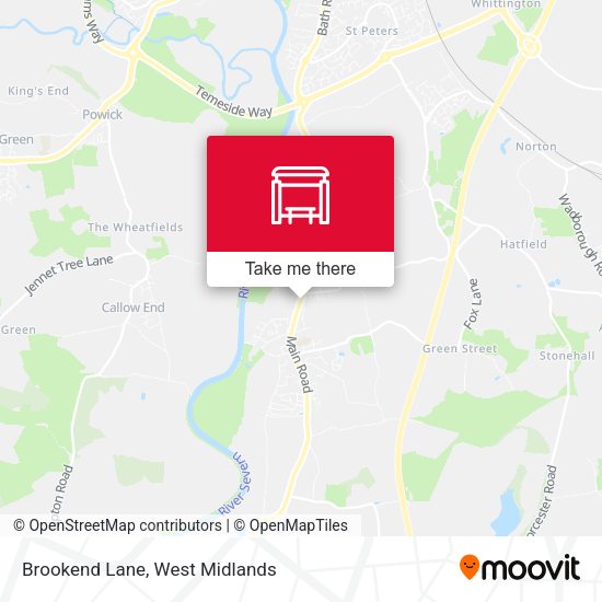 Brookend Lane map