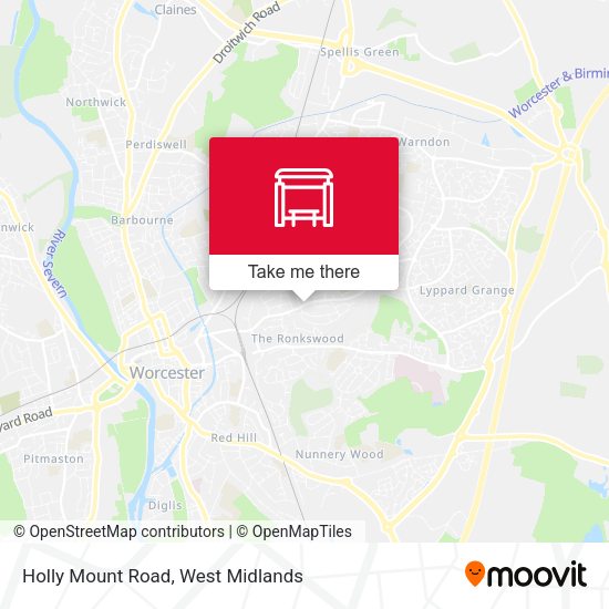 Holly Mount Road map