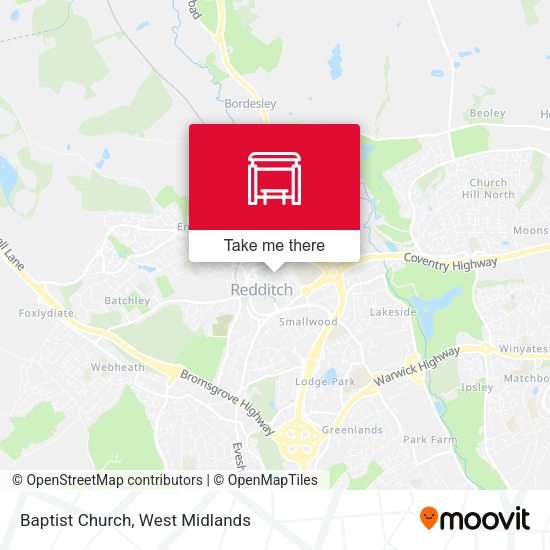Baptist Church map