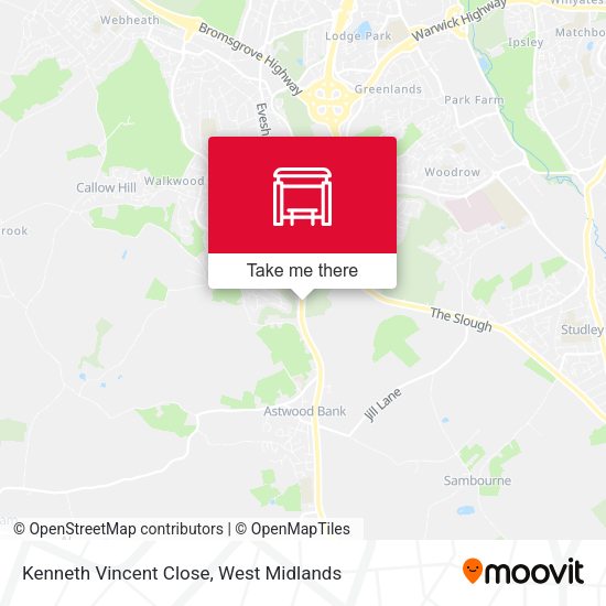 Kenneth Vincent Close map