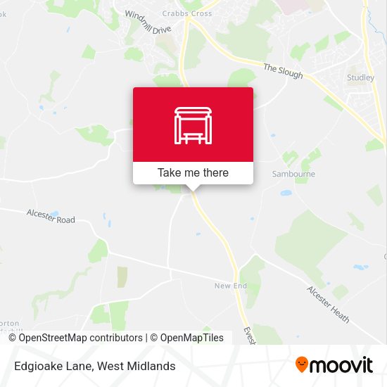 Edgioake Lane map