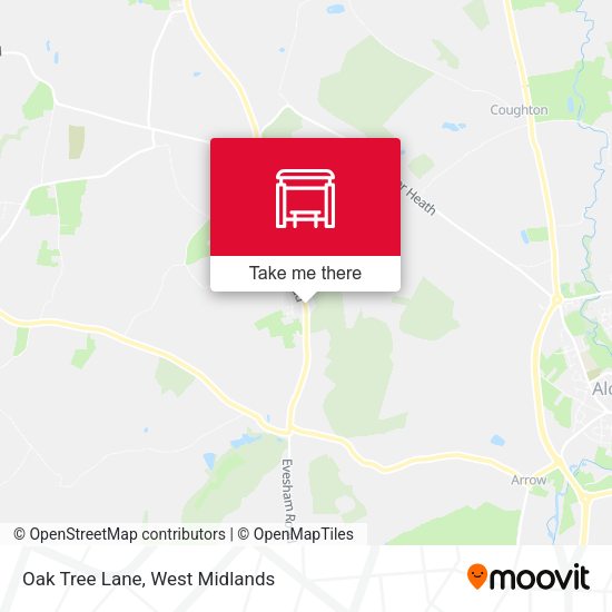 Oak Tree Lane map