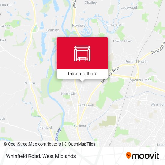 Whinfield Road map