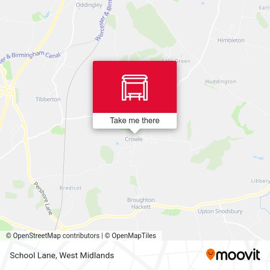 School Lane map