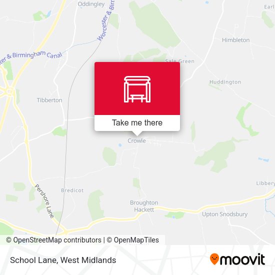 School Lane map