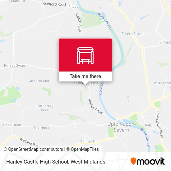 Hanley Castle High School map