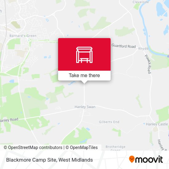 Blackmore Camp Site map
