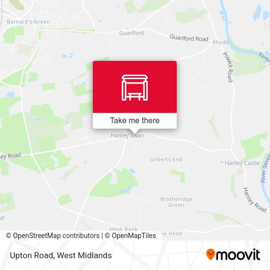 Upton Road map