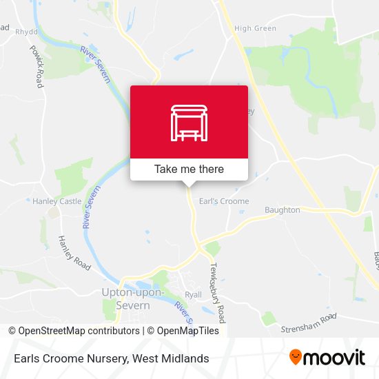 Earls Croome Nursery map