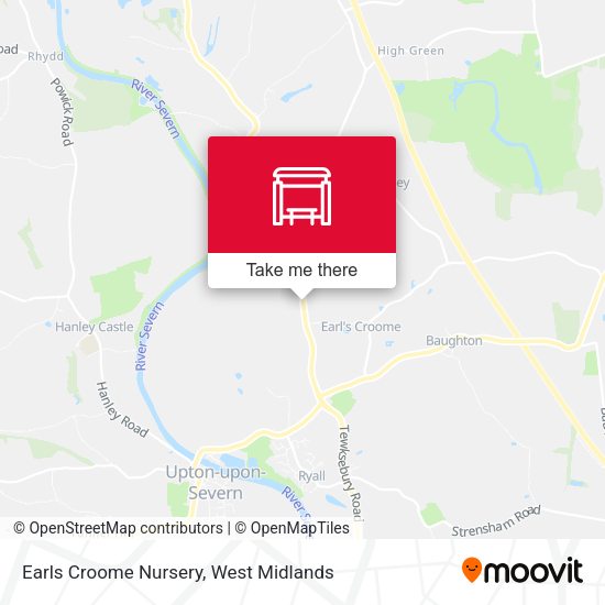 Earls Croome Nursery map