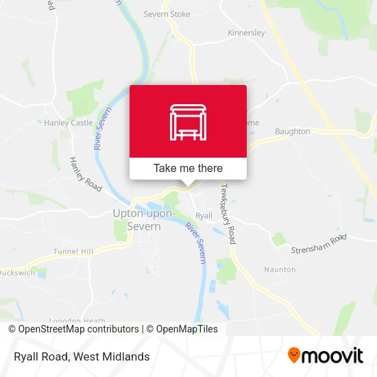 Ryall Road map