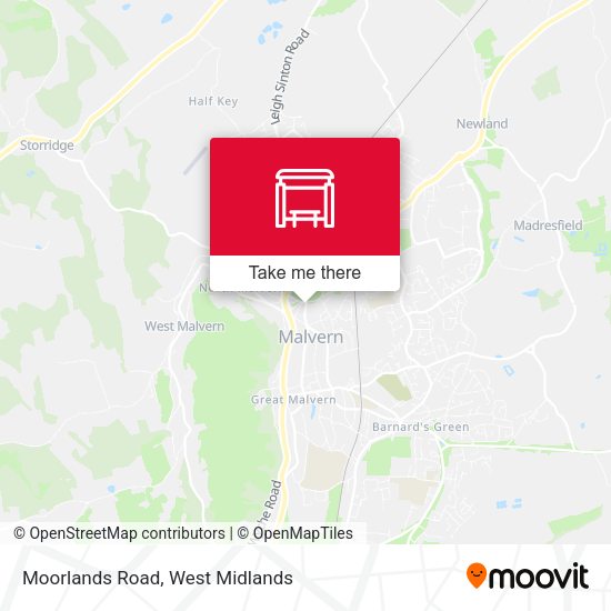 Moorlands Road map