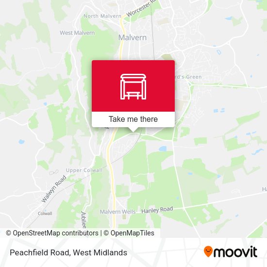 Peachfield Road map