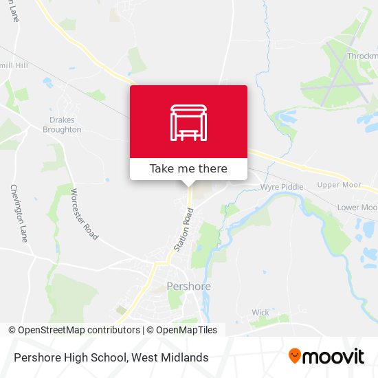 Pershore High School map