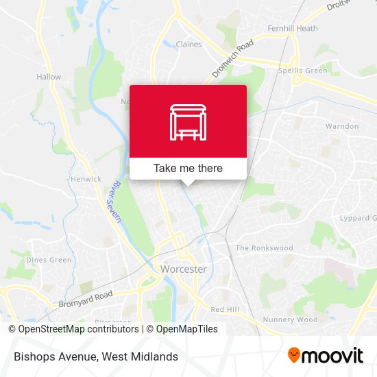 Bishops Avenue map