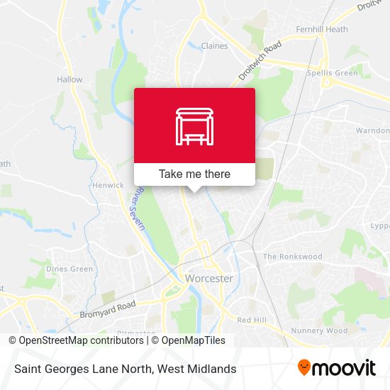 Saint Georges Lane North map