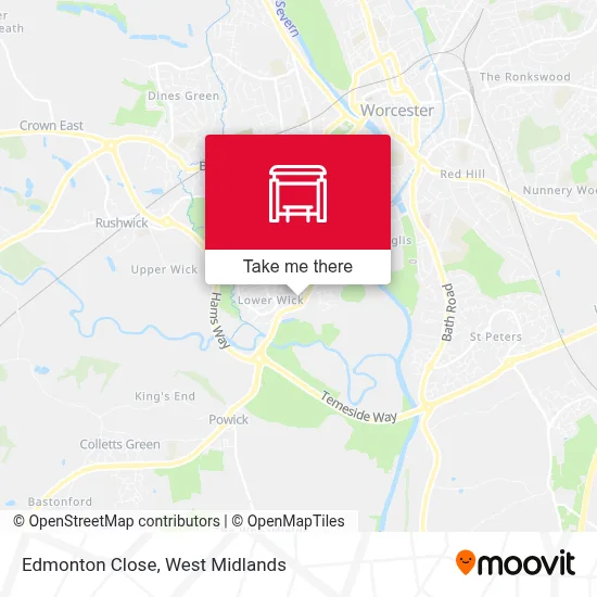 Edmonton Close map