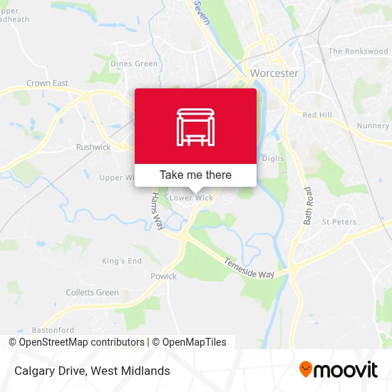 Calgary Drive map