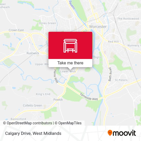 Calgary Drive map