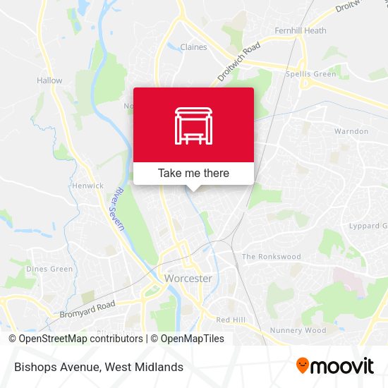 Bishops Avenue map