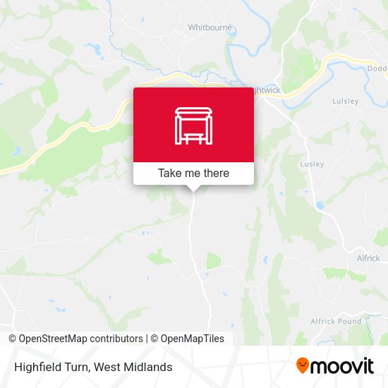 Highfield Turn map