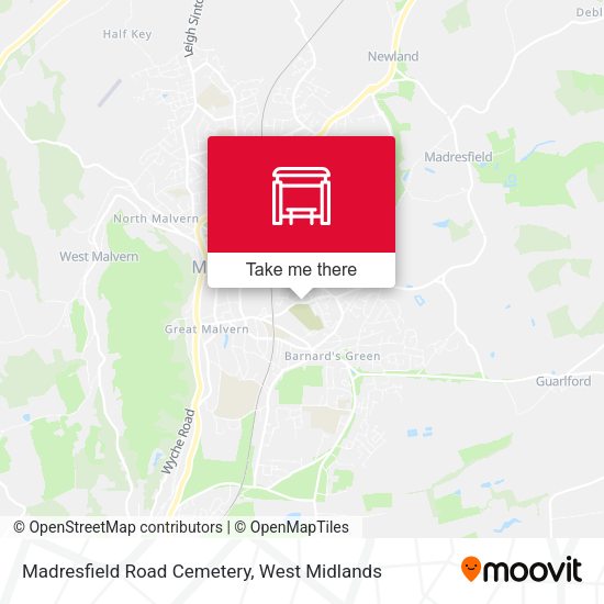 Madresfield Road Cemetery map