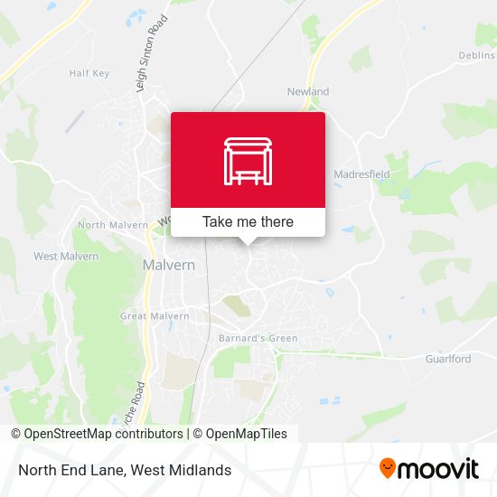 North End Lane map