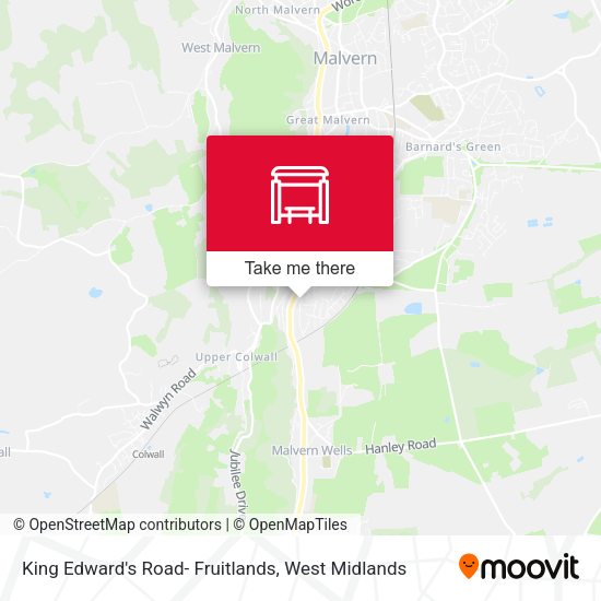 King Edward's Road- Fruitlands map