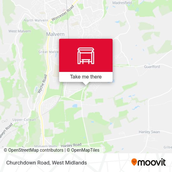 Churchdown Road map