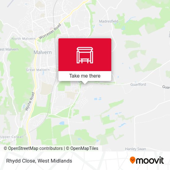 Rhydd Close map