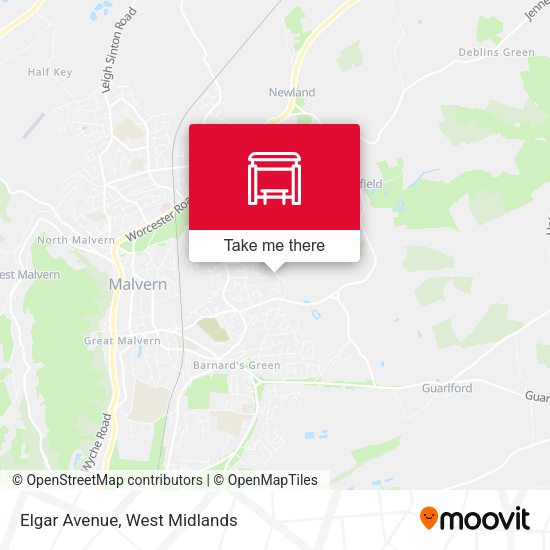 Elgar Avenue map