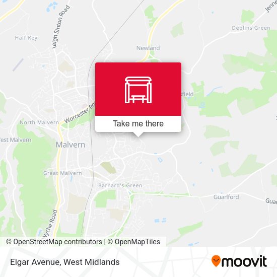 Elgar Avenue map
