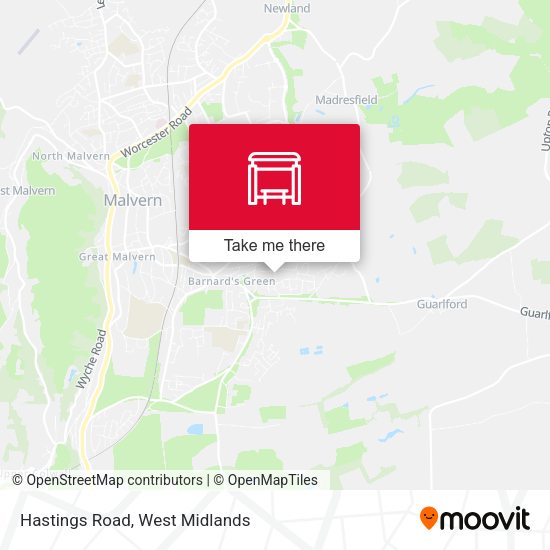 Hastings Road map