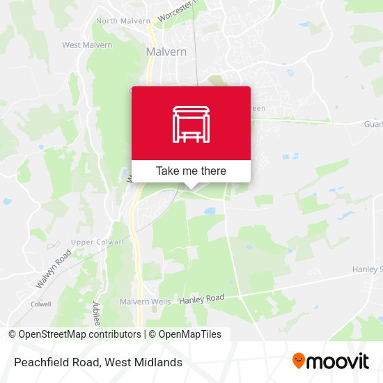 Peachfield Road map