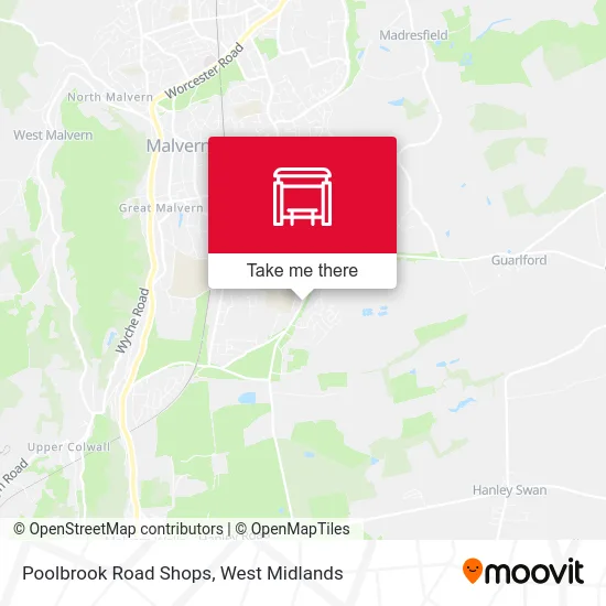 Poolbrook Road Shops map